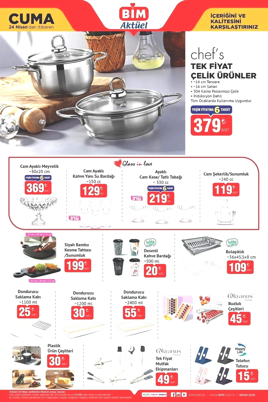 24 NİSAN CUMA BİM AKTÜEL KATALOGU
