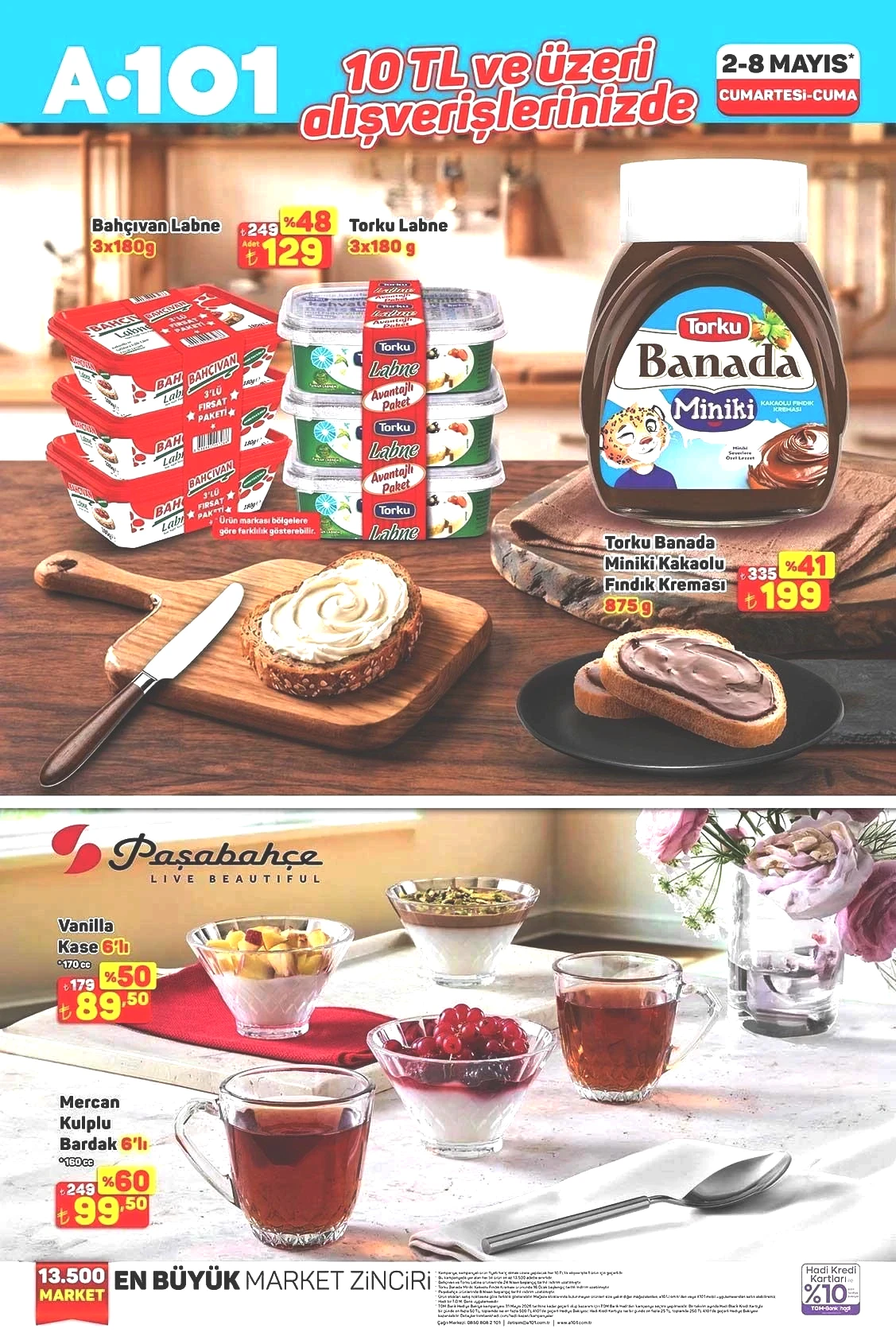 10 TL VE ÜZERİ ALIŞVERİŞLERDE GEÇERLİ